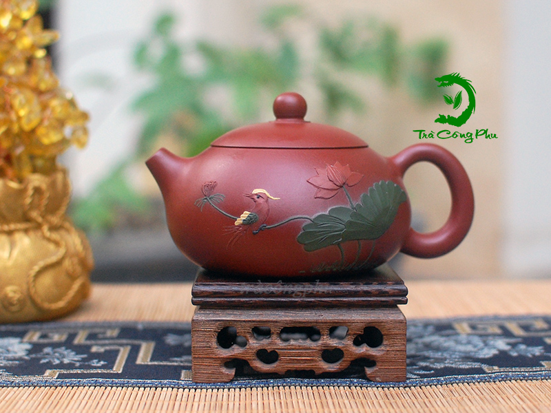 Ấm Tử Sa Cao Cấp Liên Hoa Tây Thi - ATS1069B